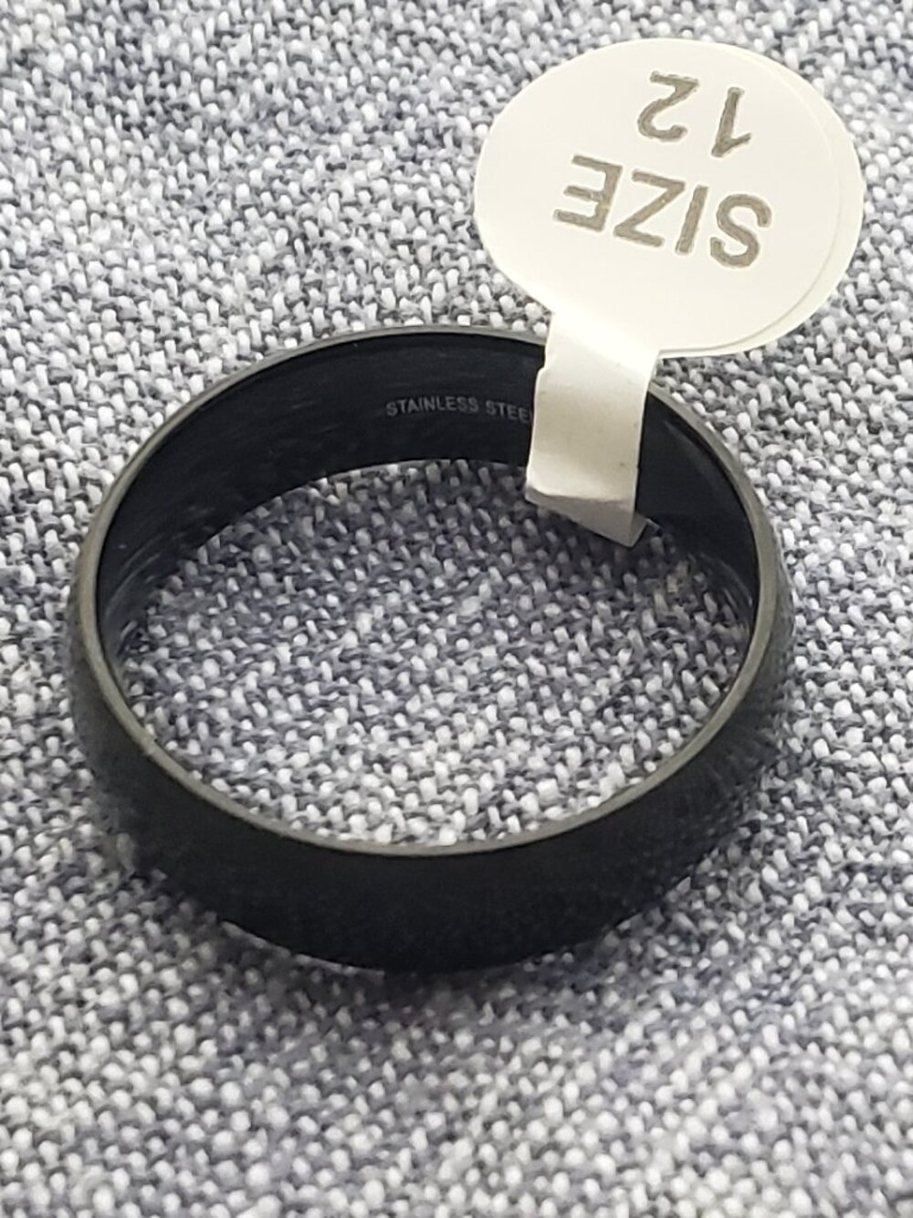 Black stainless steel ring in sizes 7, 8, 9, 10, 11, 12, 13, 15 NWT